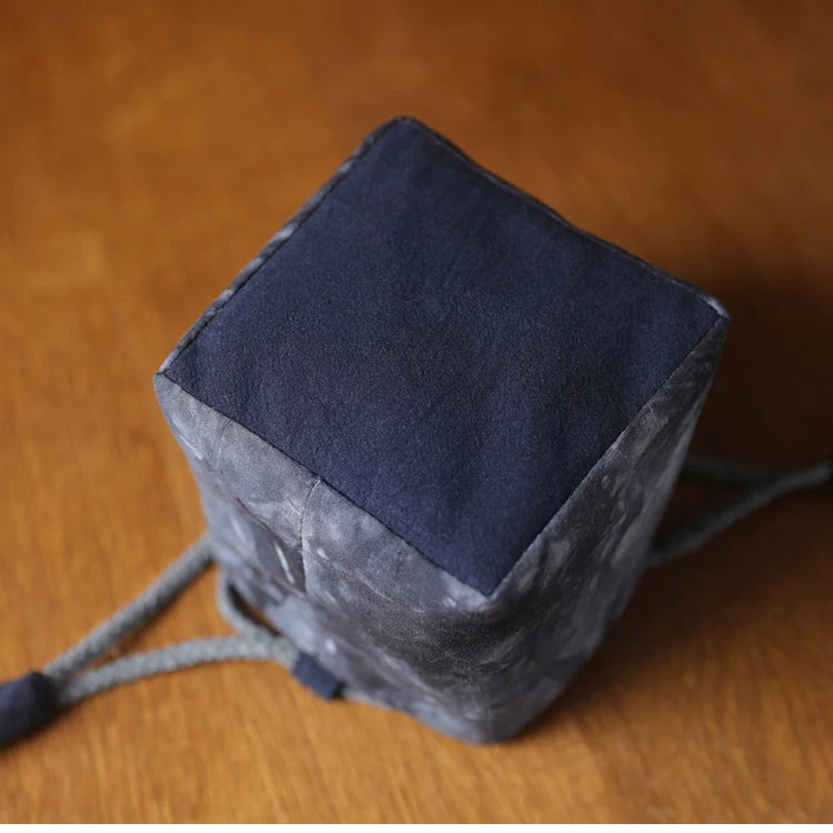 Gohobi Dyed Fabric Teaware Storage Travel Bag Shifuku