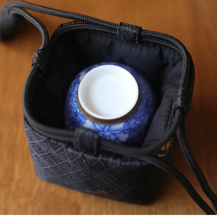 Gohobi Colourful Teaware Storage Travel Bag Shifuku