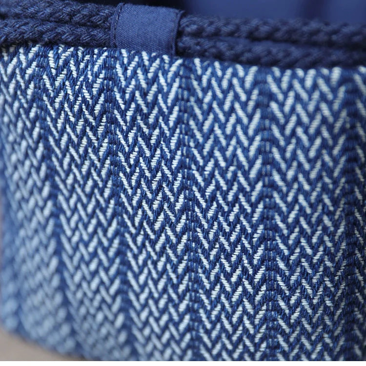 Gohobi Denim Small Teaware Storage Travel Bag Shifuku