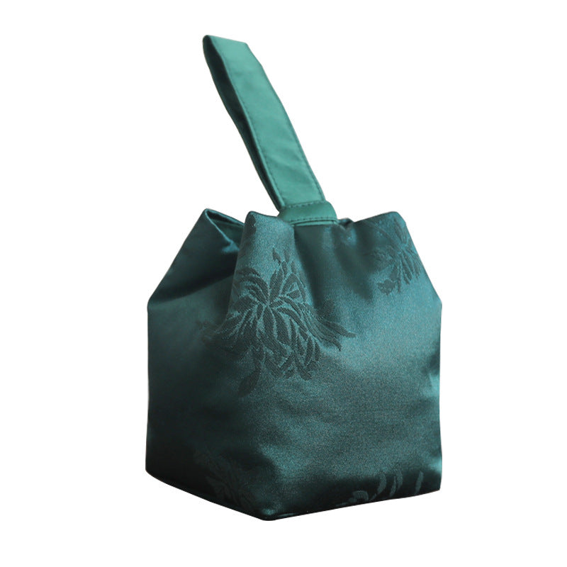 Gohobi Weaving Brocade Silk Fabric Teaware Storage Travel Bag Shifuku