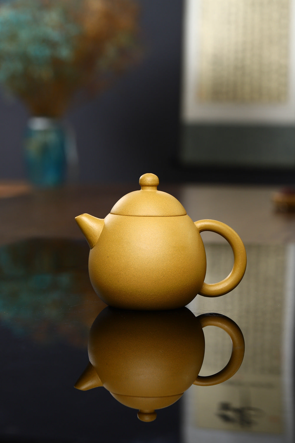 Gohobi Yixing Golden Clay Dragon Egg Teapot