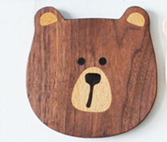 Gohobi Wooden Animal Coaster