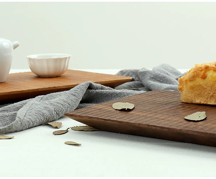 Gohobi Handcrafted Solid Wood Serving Tray