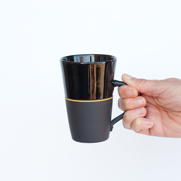Sue Ure Masion Black porcelain Tall mug