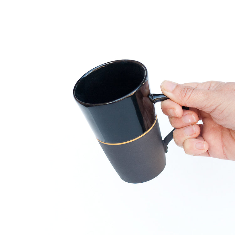 Sue Ure Masion Black porcelain Tall mug