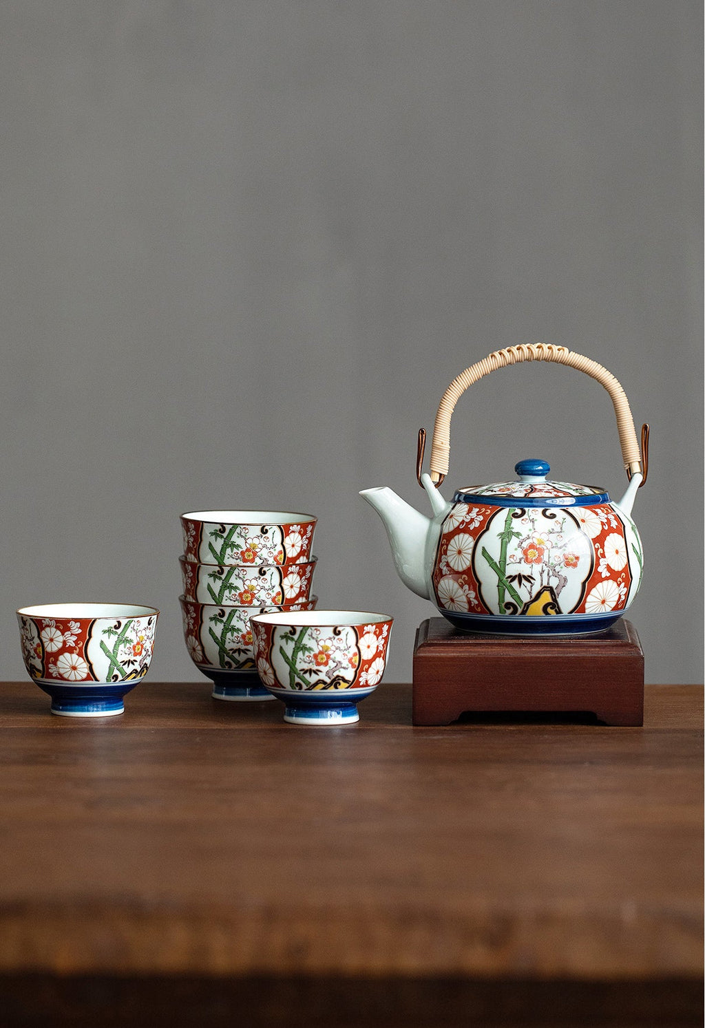 Gohobi Japanese Ancient Imari Tea Set [Made In Japan]