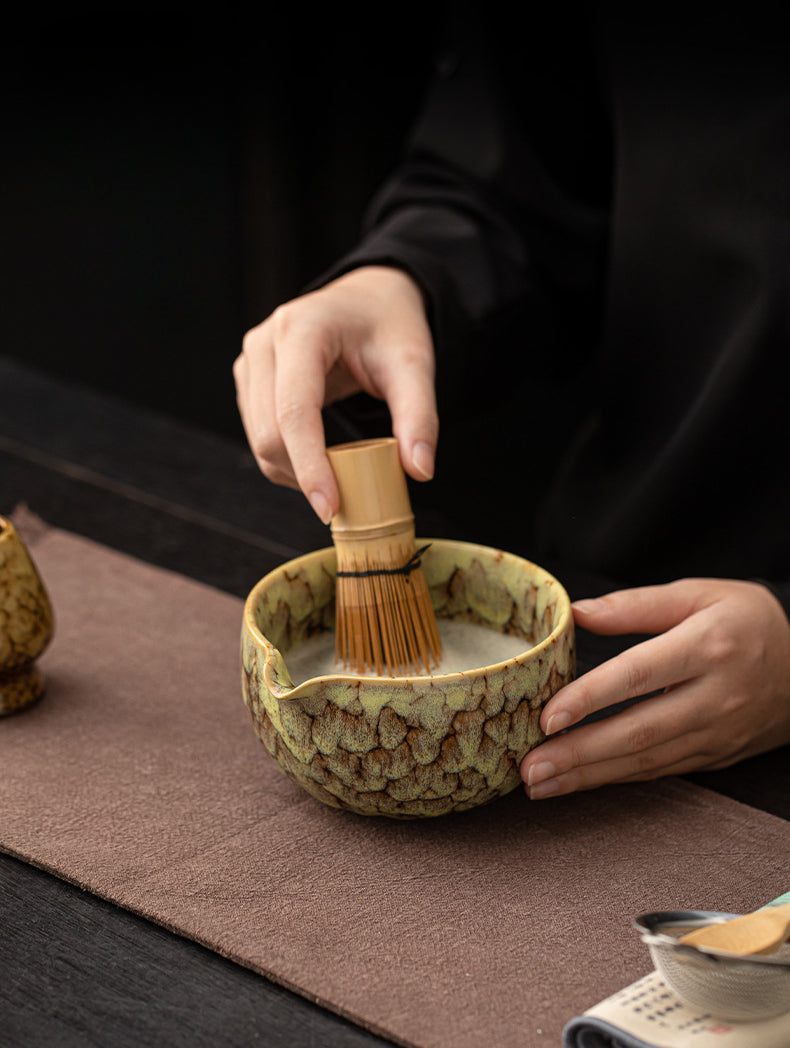 Gohobi Ceramic Matcha Set 038 Flow Glaze