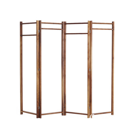 Gohobi Solid Wood Screen Coat Rack – Red Oak or Black Walnut Folding Hanger with Three or Four Panel Options | FSC Certified Furniture
