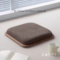 Gohobi Black Walnut Tatami Seat Cushion – Solid Wood Futon Meditation Seat for Tea Room, Bay Window or Floor Seating