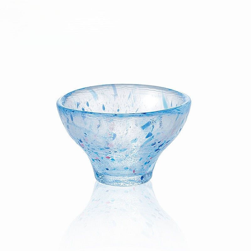 Gohobi Toyo Sasaki Handmade Japanese Glass Tea Cup – Small Sake Cup Chunge Style | Made in Japan