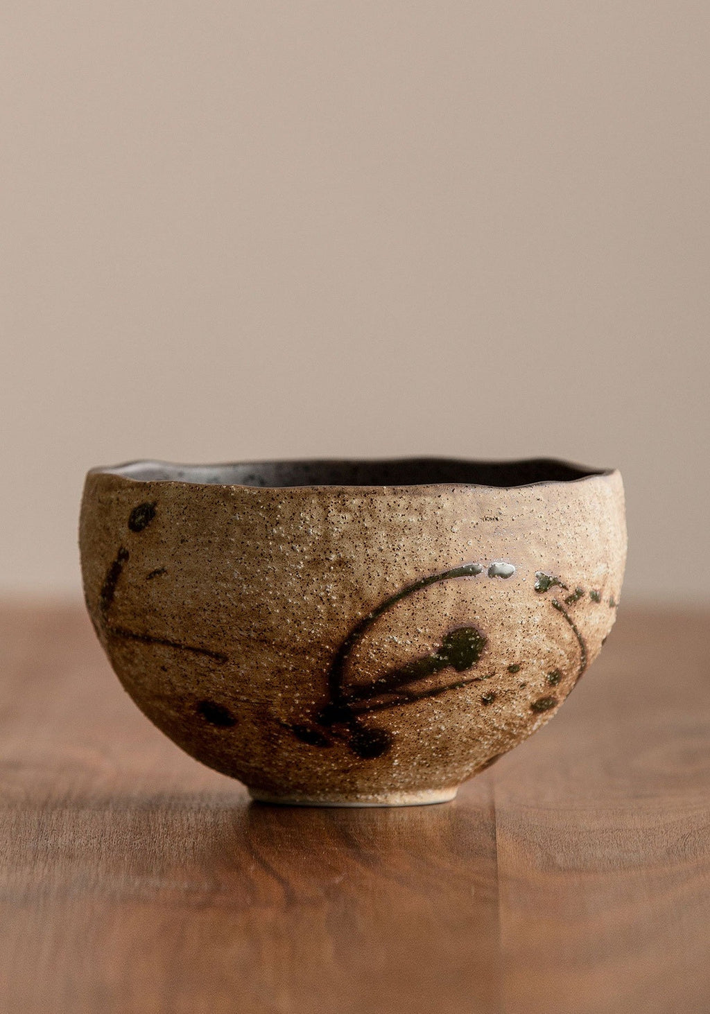 Gohobi Japanese Minoyaki Coarse Pottery Rice Bowl – Wabi Sabi Handmade Soup Bowl | Made in Japan