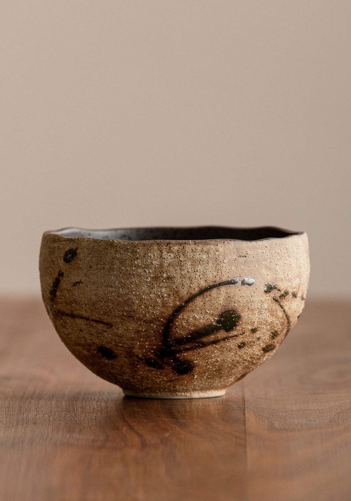 Gohobi Japanese Minoyaki Coarse Pottery Rice Bowl – Wabi Sabi Handmade Soup Bowl | Made in Japan