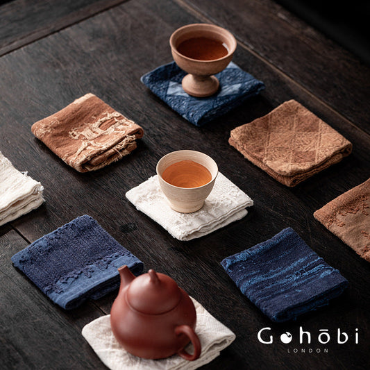 Gohobi Cotton Tea Towel – Thick Absorbent Teapot Cloth and Heat Insulation Tea Coaster