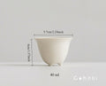Gohobi Wood Ash Glaze Three-Legged Teacup – Handmade Song Style Gongfu Master Cup