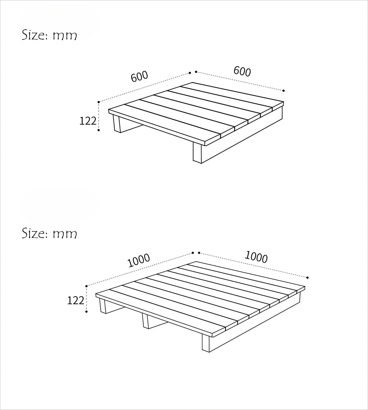 Gohobi Handmade Solid Wood Tatami Floor Platform – Japanese Style Red Oak & Black Walnut Bay Window Seating | FSC Certified Furniture