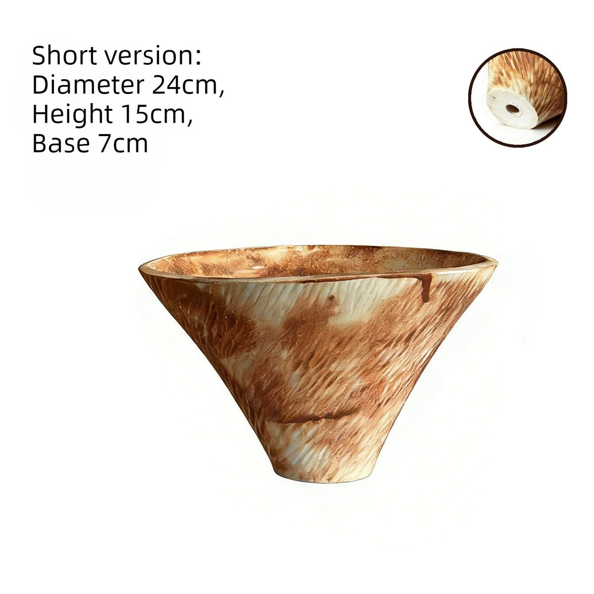 Gohobi Japanese Ikebana Ceramic Flower Pot – Jingdezhen Wabi-Sabi Desktop Planter