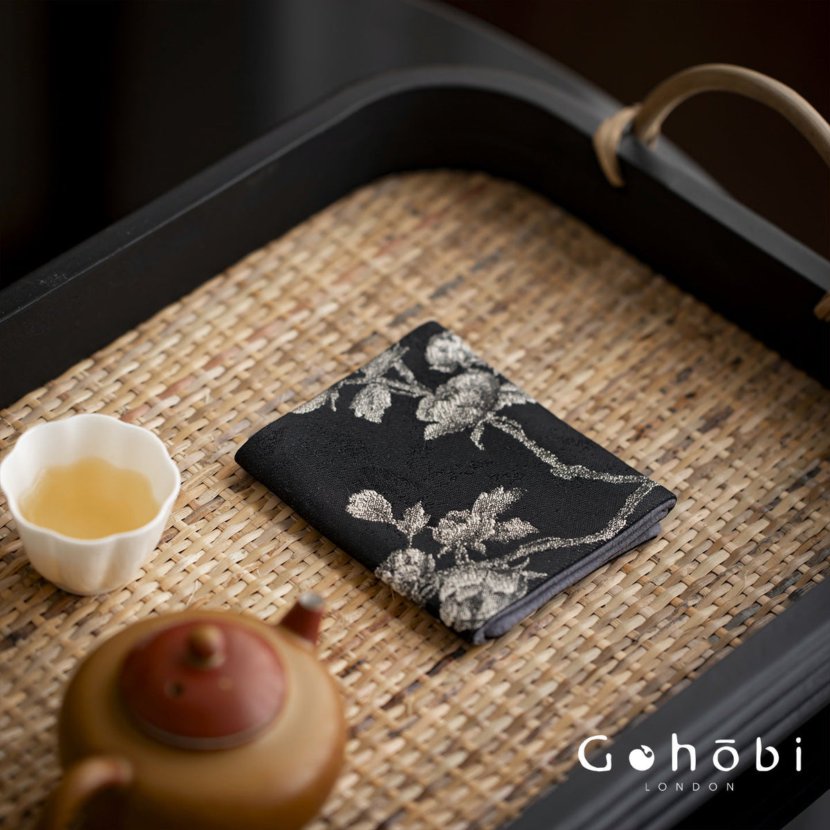 Gohobi Embroidered Tea Towel – Cotton Linen Absorbent Tea Cloth