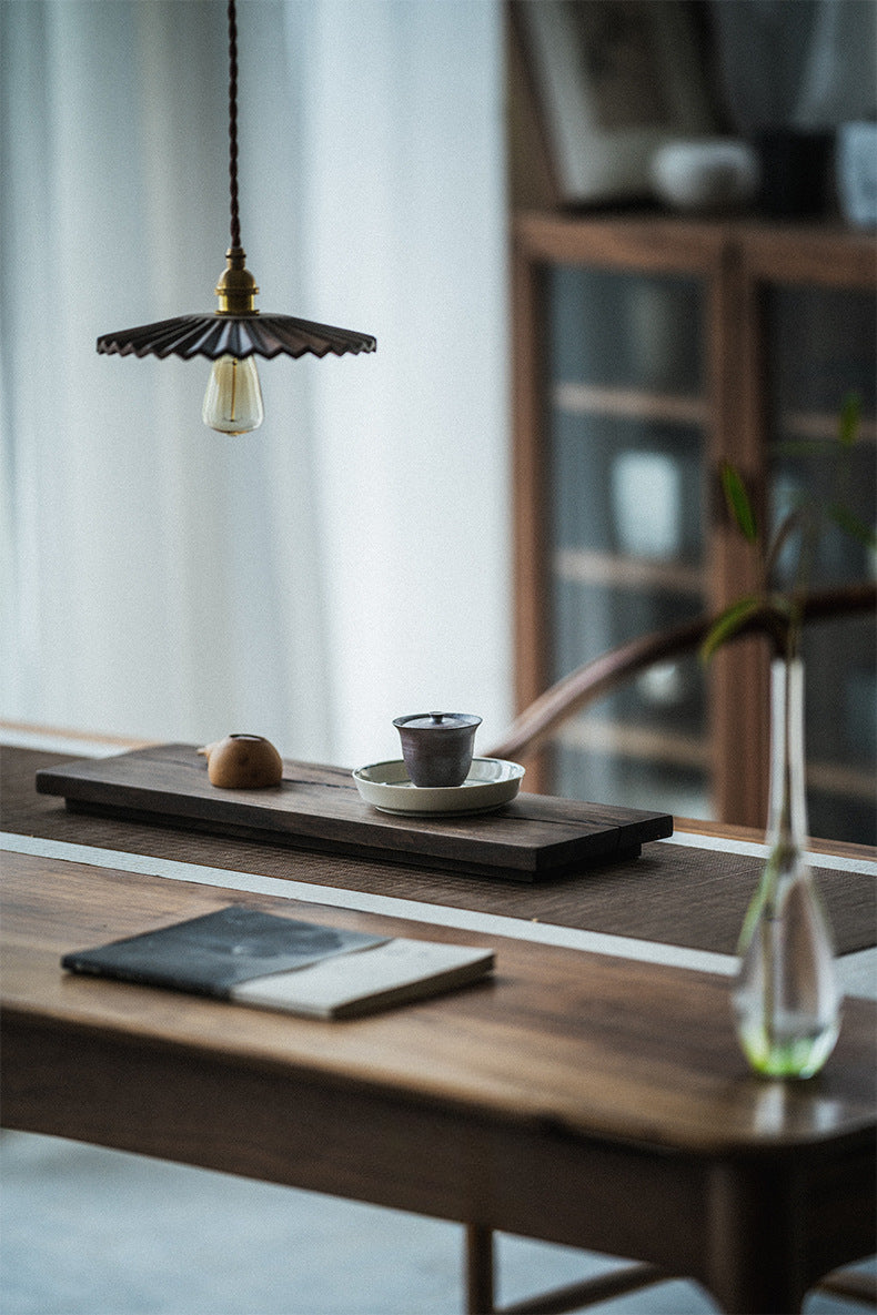 Gohobi Japanese-style Wabi-Sabi Black Walnut Serving Tray 011