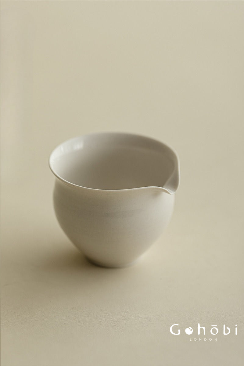 Gohobi Wood Ash Glaze Fair Cup – Handmade Ceramic Gongfu Tea Pitcher