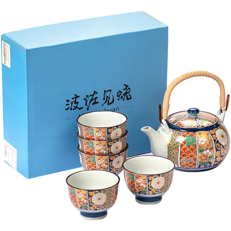 Gohobi Japanese Ancient Imari Tea Set [Made In Japan]
