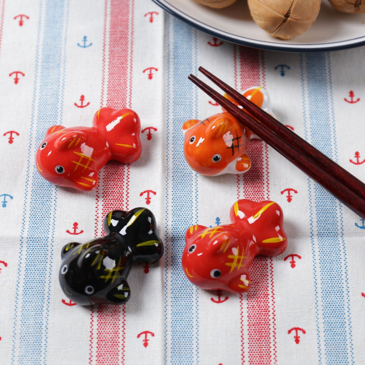 Gohobi Ceramic Goldfish Koi Fish Chopstick Rest