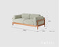 Gohobi Nordic Solid Wood Fabric Sofa – Handmade Double Sofa for Living Room or Small Apartment | FSC Certified Furniture