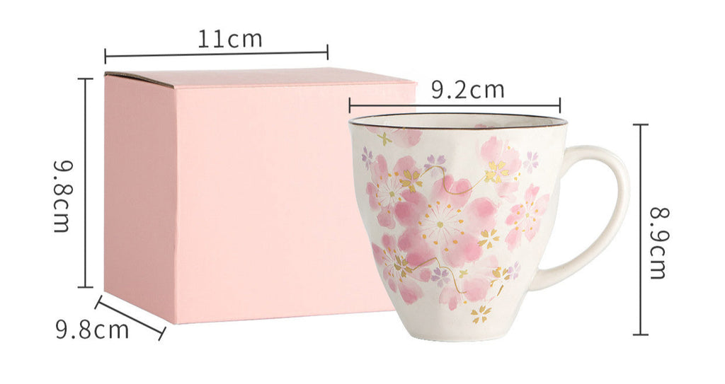 Gohobi Japanese Flowers Mug Coffee Cup [Made In Japan]