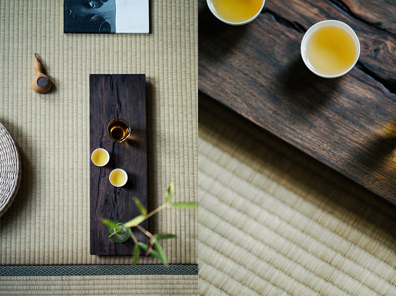 Gohobi Japanese-style Wabi-Sabi Black Walnut Serving Tray 011