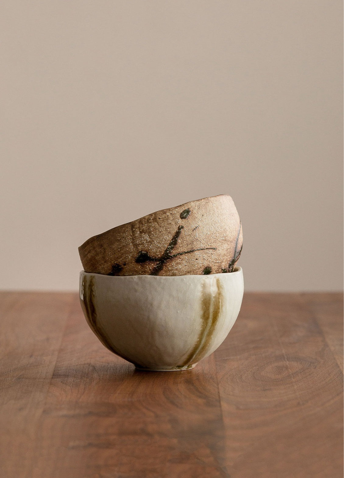Gohobi Japanese Minoyaki Coarse Pottery Rice Bowl – Wabi Sabi Handmade Soup Bowl | Made in Japan