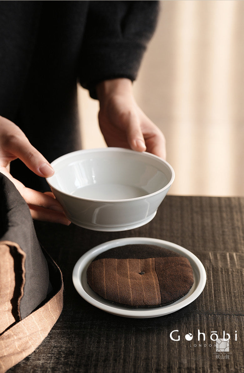 [賦山敘 x Gohobi] Gohobi Woven Flax Travel Tea Bag – Portable Teapot and Teacup Storage Pouch