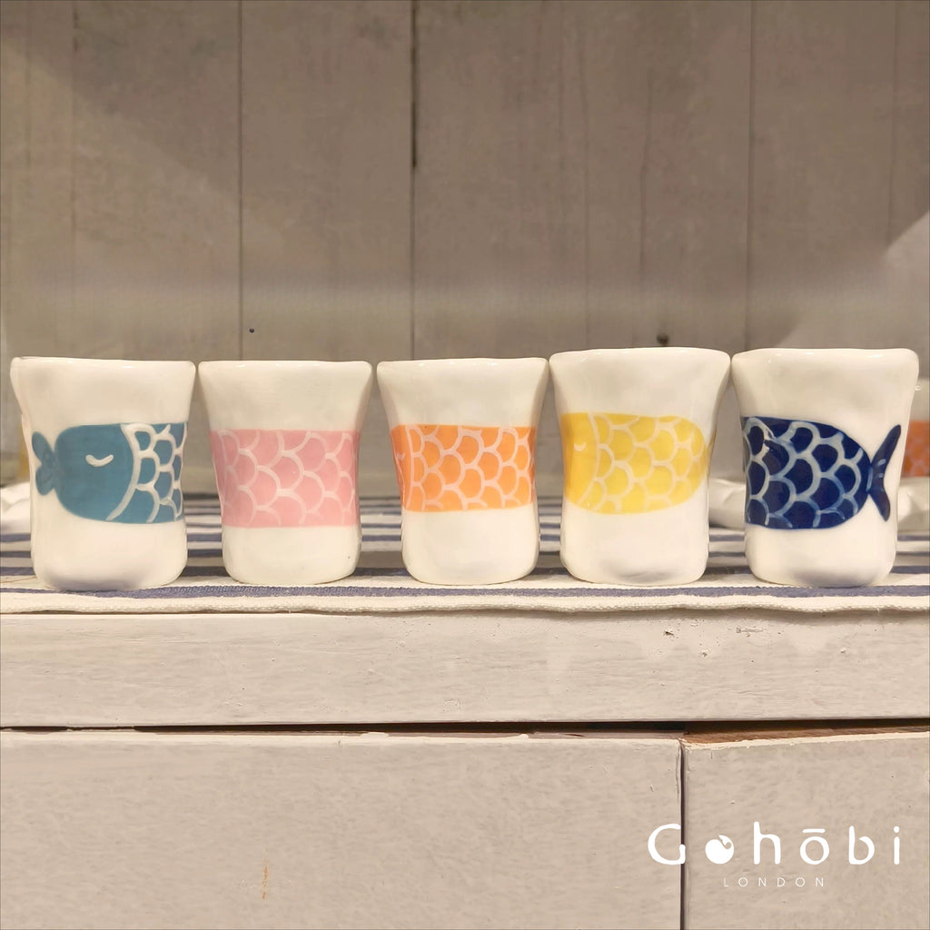Gohobi x Little Diary Hand-Painted Fish Ceramic Coffee Cup