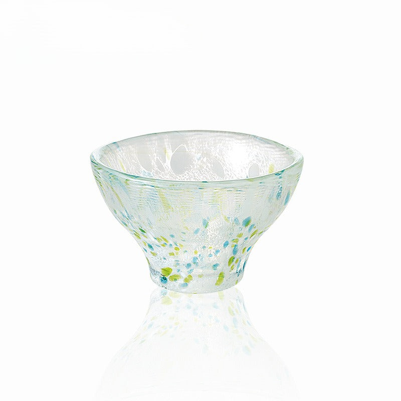 Gohobi Toyo Sasaki Handmade Japanese Glass Tea Cup – Small Sake Cup Chunge Style | Made in Japan
