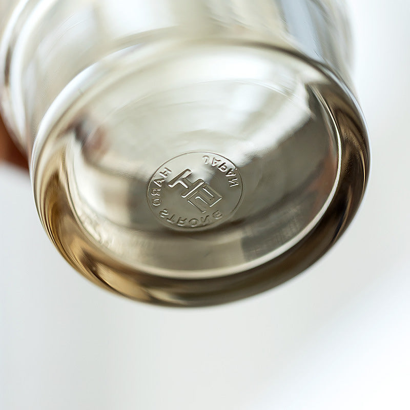 Gohobi Japanese Stackable Diagonal Glass Water Cup [Made In Japan]
