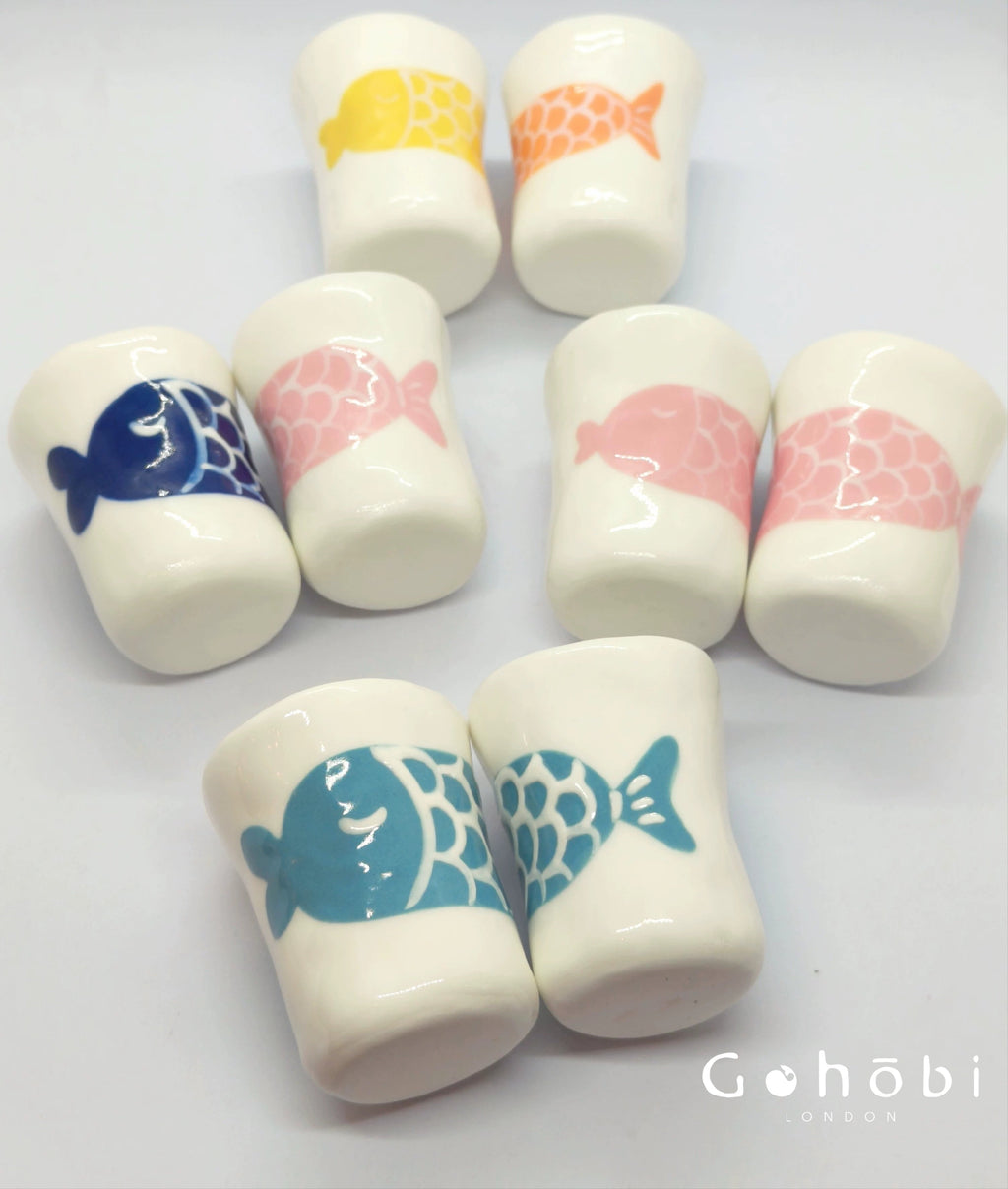 Gohobi x Little Diary Hand-Painted Fish Ceramic Coffee Cup