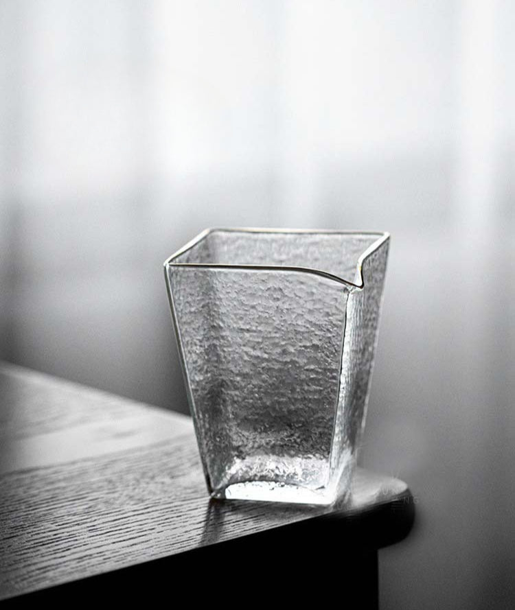Gohobi Handmade Square Glass Pitcher