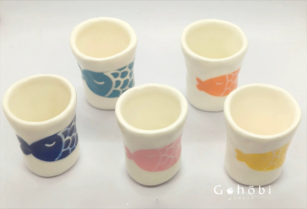 Gohobi x Little Diary Hand-Painted Fish Ceramic Coffee Cup