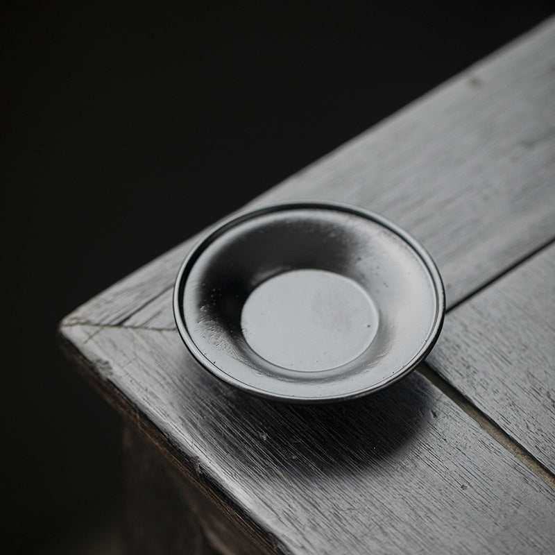 Gohobi Black Walnut Wood Tea Coaster – Round Solid Wood Tea Cup Holder