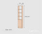 Gohobi Handmade Solid Wood Storage Cabinet – Multi-Layer Wooden Shelving Unit for Living Room or Study | FSC Certified Furniture