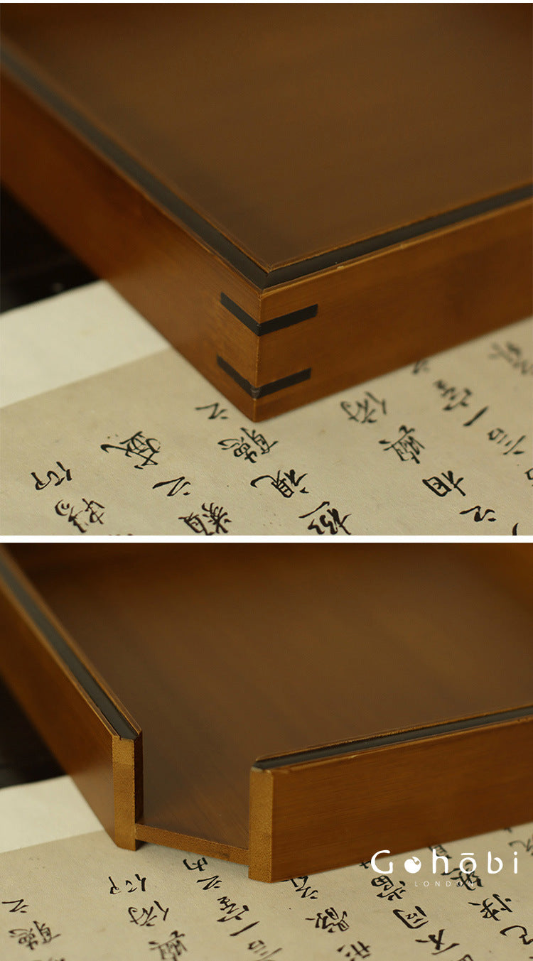 Gohobi Bamboo Pu’er Tea Tray – Multi-Layer Drawer Style Gongfu Tea Tray