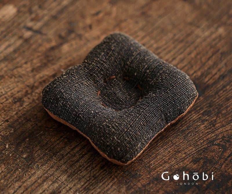 Gohobi Fragrant Cloud Silk Tea Coaster – Handmade Fabric Tea Mat for Gongfu Tea Set