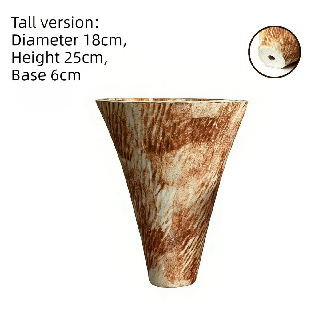 Gohobi Japanese Ikebana Ceramic Flower Pot – Jingdezhen Wabi-Sabi Desktop Planter