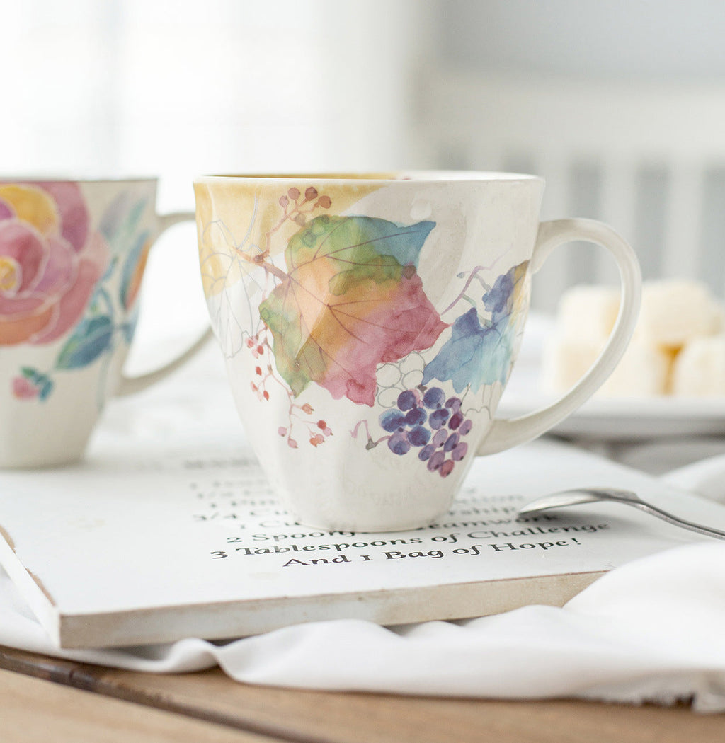 Gohobi Japanese Flowers Mug Coffee Cup [Made In Japan]