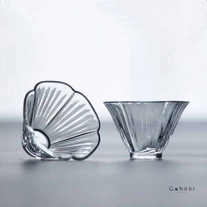 Gohobi Handmade Flower Glass Tea Cup