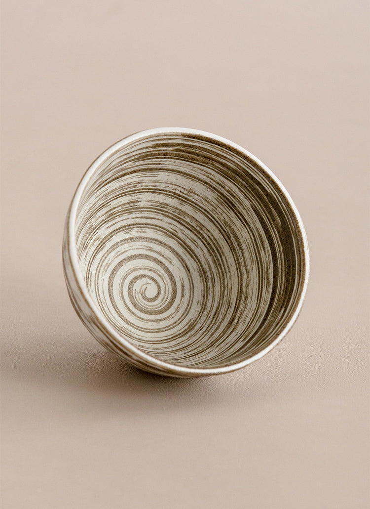 Gohobi Minoya Shino Glaze Hat Bowl [Made in Japan]