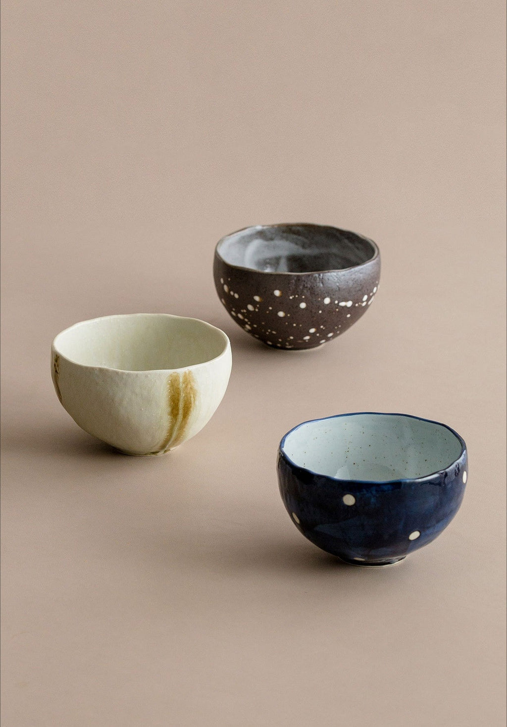 Gohobi Japanese Minoyaki Coarse Pottery Rice Bowl – Wabi Sabi Handmade Soup Bowl | Made in Japan