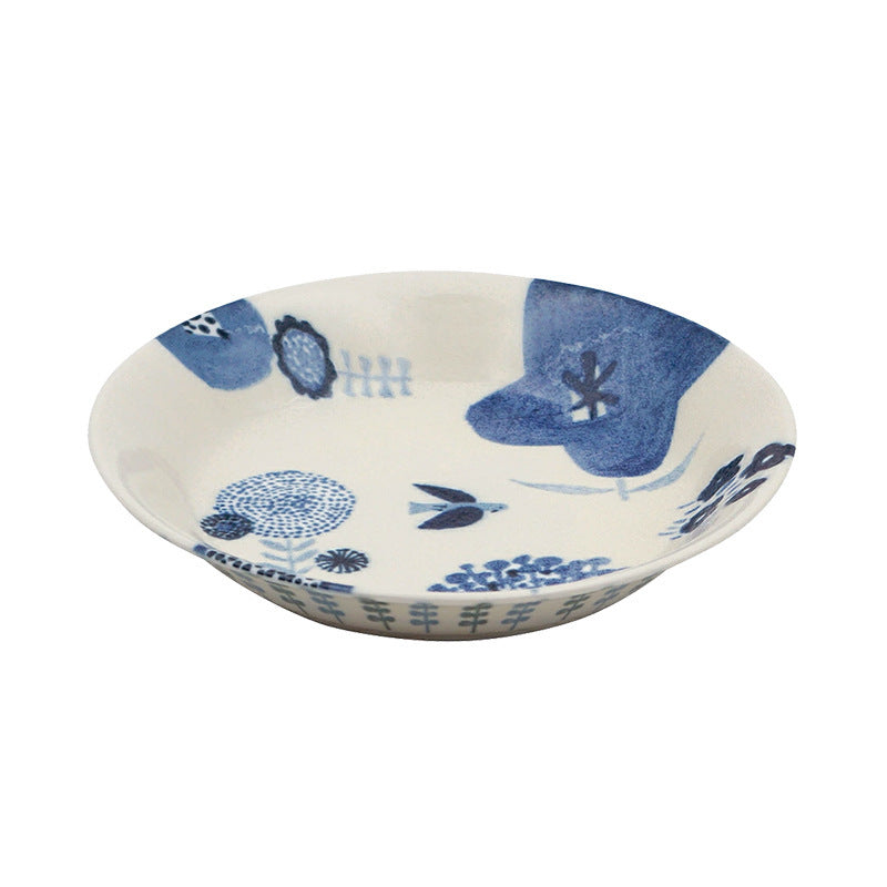 Gohobi Japanese Minoya Ceramic Small Plate [Made in Japan] – Underglaze Minoyaki Tableware