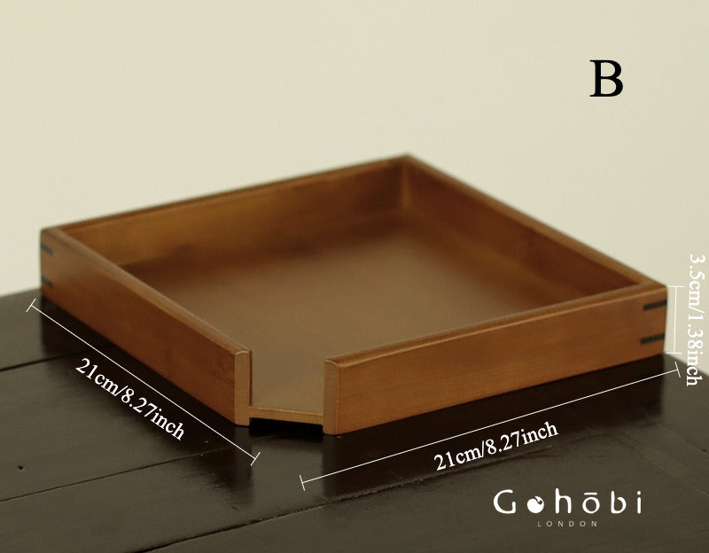 Gohobi Bamboo Pu’er Tea Tray – Multi-Layer Drawer Style Gongfu Tea Tray
