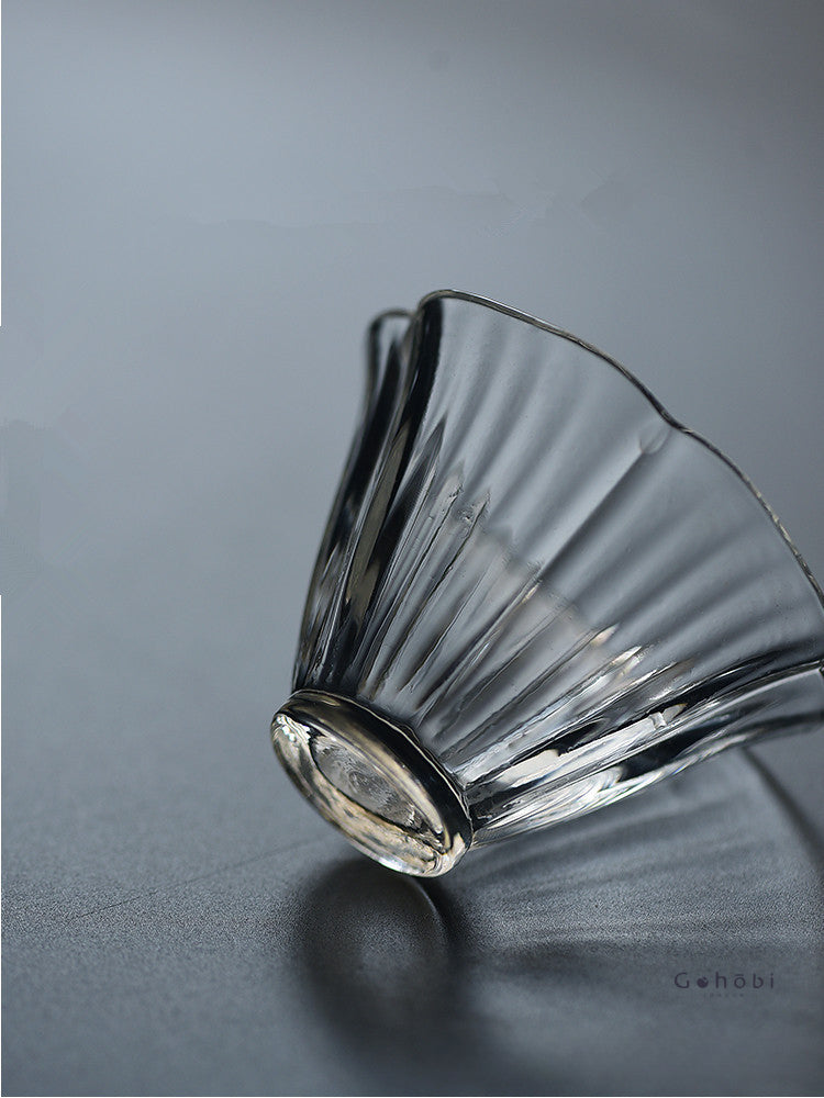 Gohobi Handmade Flower Glass Tea Cup