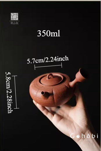 [賦山敘 x Gohobi] Gohobi Red Clay Side-Handle Teapot – Melon Edge Chaoshan Gongfu Tea Kettle