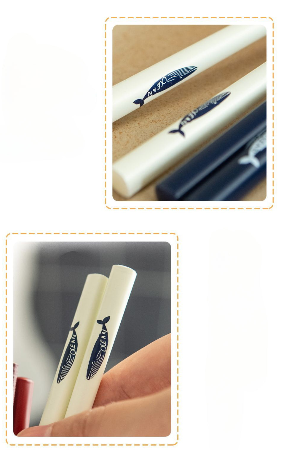 Gohobi SUNLIFE Japanese-Style Whale Wooden Chopsticks [Made In Japan]